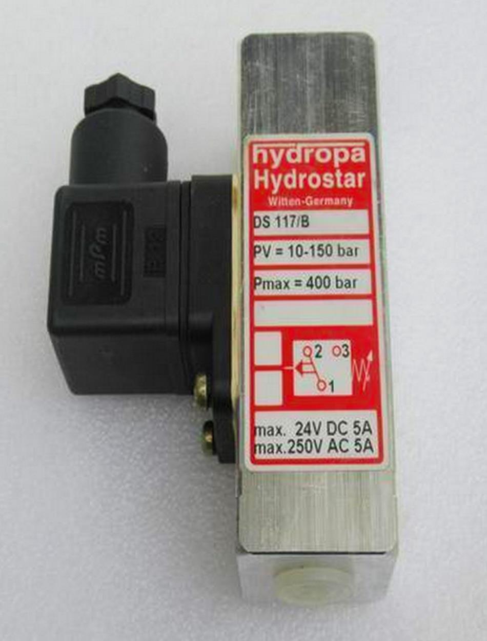 Hydropa DS 117 Pressure Switch,Pressure Switch, Pressure Control, Hydraulic Pressure Switch, Hydropa, DS 117, Oil Pressure Switch, ,Hydropa,Instruments and Controls/Inspection Equipment