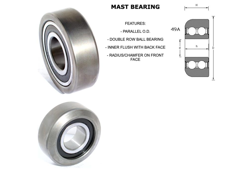 55x120x34mm. NSK Forklift Bearing /  Forklift แบริ่ง China Forklift Truck Bearing 55x120x34mm. Forklift Mast Bearing Roller  มีของพร้อมส่ง,55 120 34,NSK,Machinery and Process Equipment/Bearings/Roller