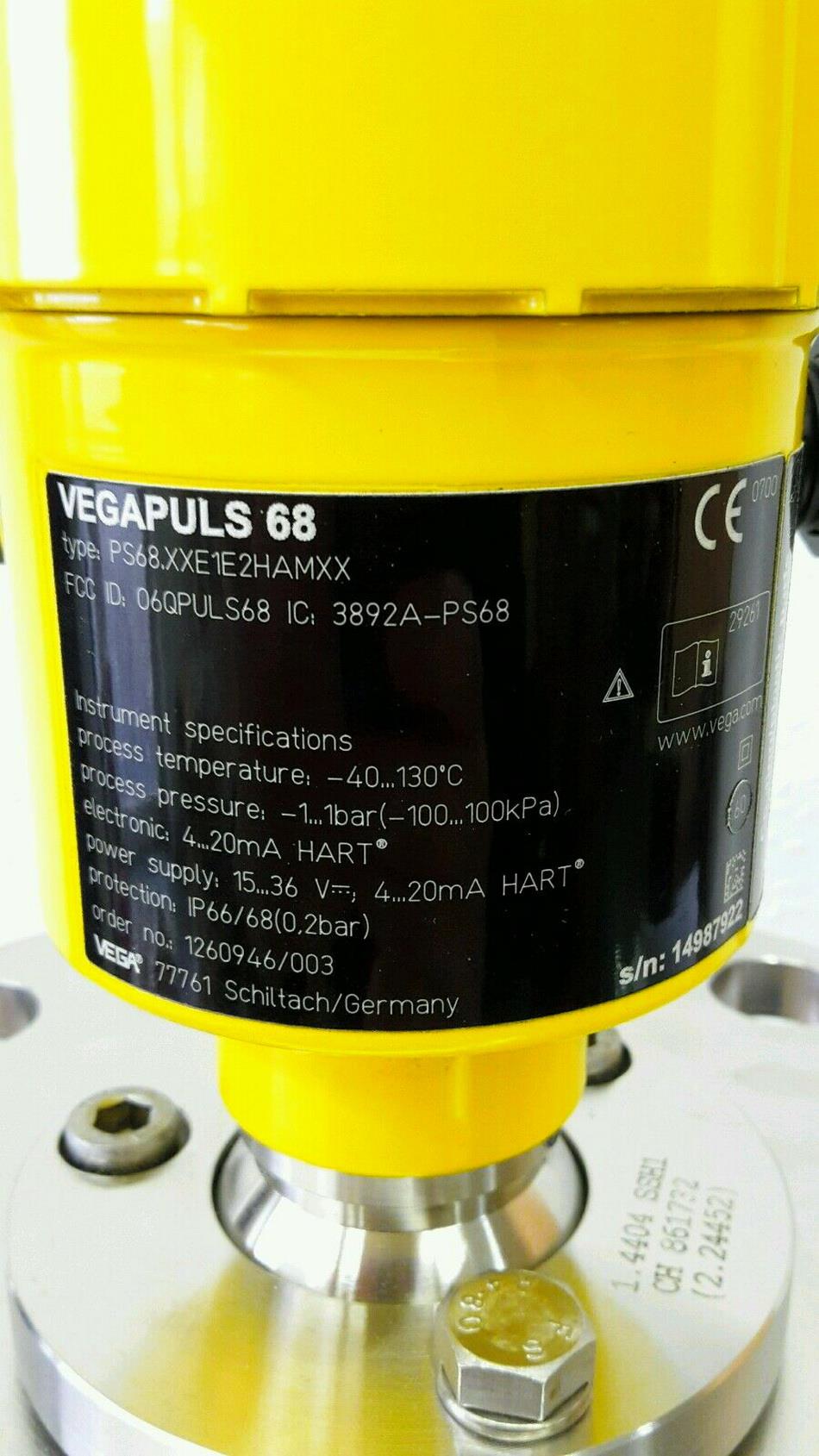 Vega Puls 68 Level Sensor