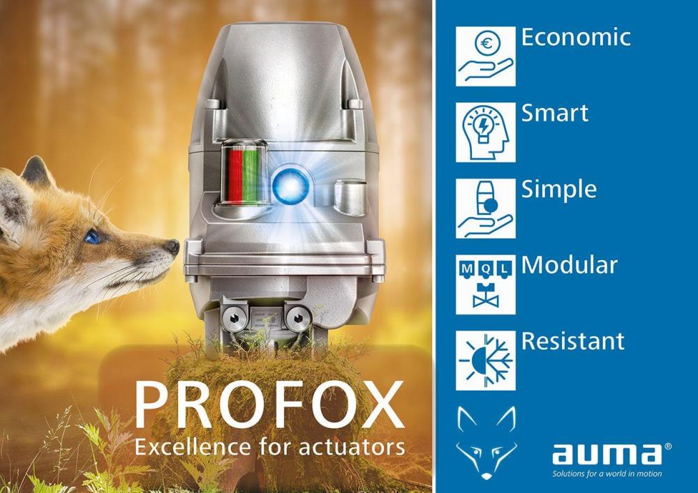 The new AUMA PROFOX – Excellence for actuators!