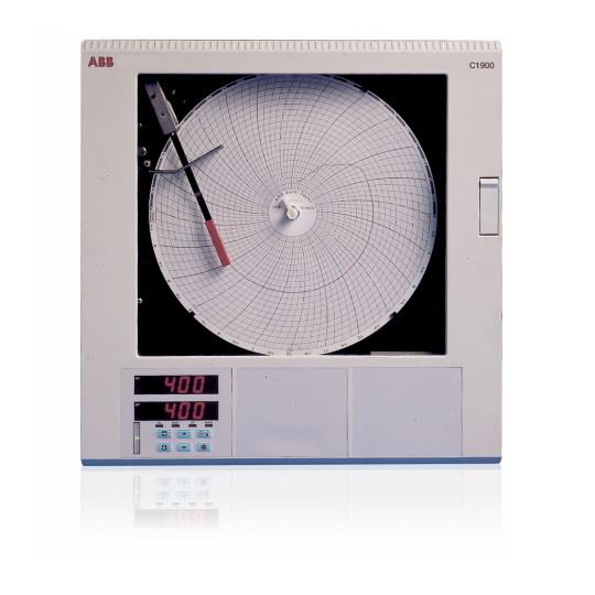 C1901 ABB Single Pen Circular Chart Recorder,Recorder, Circular Chart , Thermometer, C1901 , ABB, Circular Chart Recorder,เครื่องบึนทึกRecorders,ABB,Instruments and Controls/Recorders