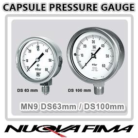 Capsule Gauge,low pressure gauge, gas and dry air,Nuova Fima,Instruments and Controls/Indicators
