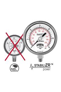 WINTERS  PFPZR  Premium Stainless Steel StabiliZR Pressure Gauge,WINTERS  PFPZR  Premium Stainless Steel StabiliZR Pressure Gauge,WINTER,Instruments and Controls/Gauges