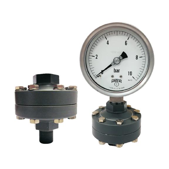 WINTERS D10 PVC Type Diaphragm Seal Pressure Gauge ,WINTERS D10 PVC Type Diaphragm Seal Pressure Gauge ,WINTERS,Instruments and Controls/Gauges