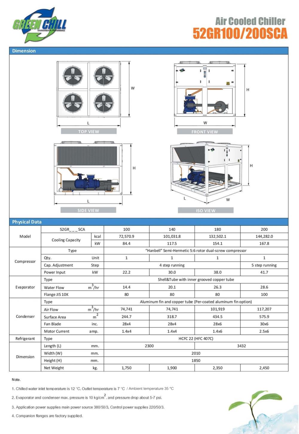 Water Cooled Chiller, Air Cooled Chiller, Magnetic Bearing Oil Free Chiller