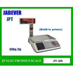 เครื่องชั่งคำนวณราคา30kg เครื่องชั่ง30kg JADEVER รุ่น JPT-30K, เครื่องชั่งคำนวณราคา30kg, เครื่องชั่งคิดราคา30kg, เครื่องชั่ง30กิโลกรัม,JADEVER รุ่น JPT-30K,เครื่องพิมพ์ในตัว,(Build-in Printer),JADEVER ,Instruments and Controls/Scale/Scales