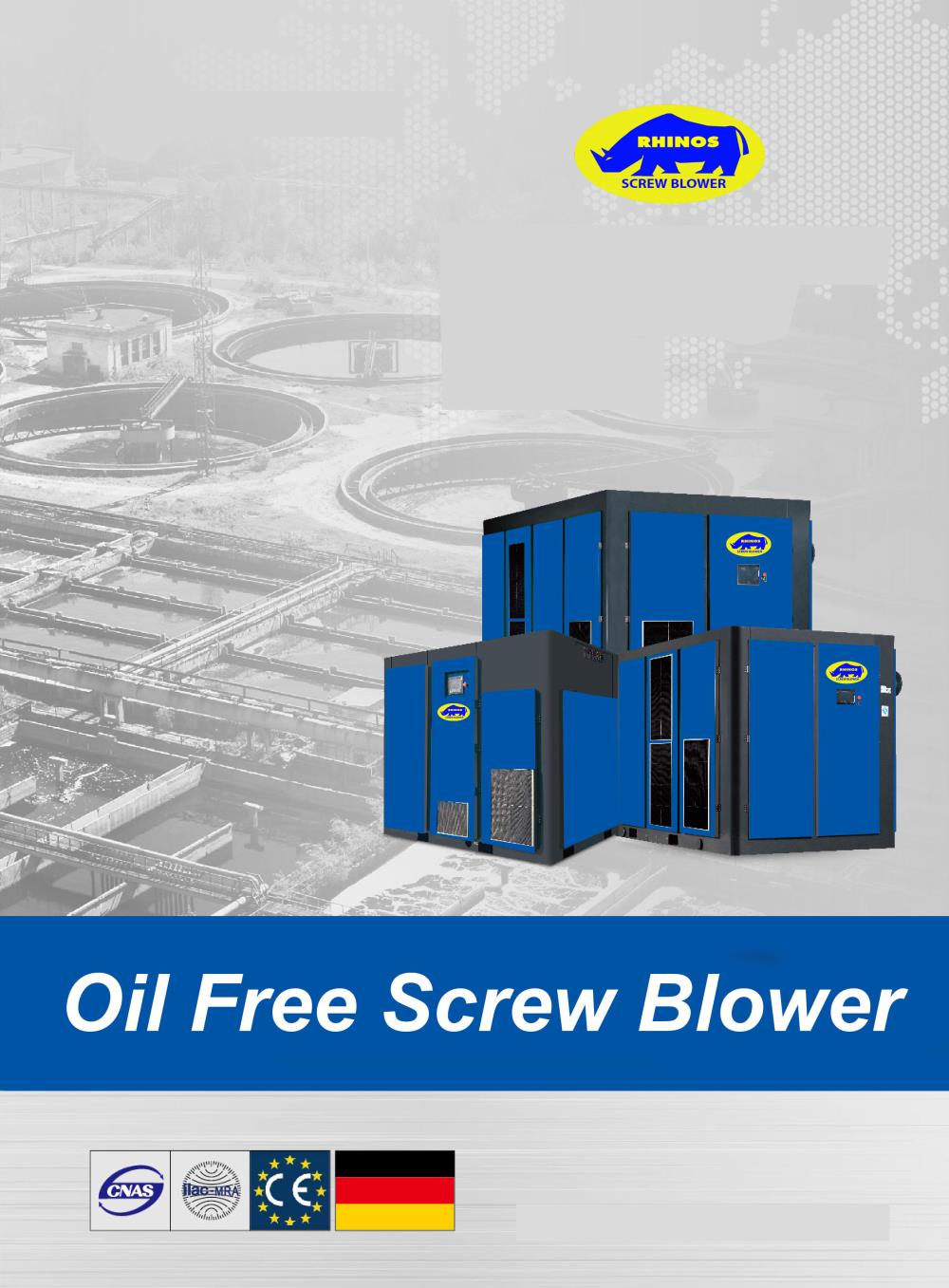 Rhinos Oil Free Screw Blower,Screw Blower,Rhinos,Machinery and Process Equipment/Blowers