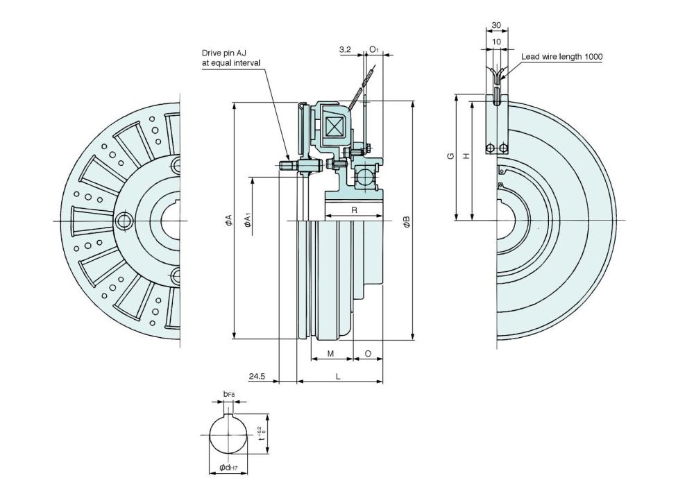 SINFONIA (SHINKO) Electromagnetic Clutch SF-1525/BMP,SF-1525/BMP, SF-1525BMP, SINFONIA, SHINKO, Electromagnetic Clutch, Magnetic Clutch, Electric Clutch, Warner Clutch ,SINFONIA, SHINKO,Machinery and Process Equipment/Brakes and Clutches/Clutch