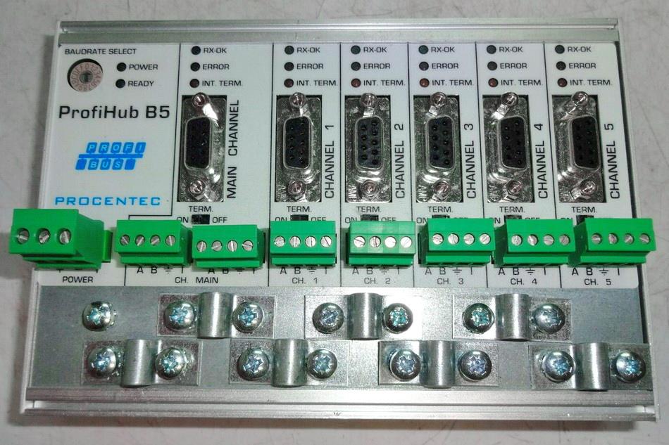 Procentec Profihub Multi-Channel Repeater,Multi-Channel Repeater , Repeater , Profibus , Compact Profibus , Robust Profibus , Procentec ,Profihub B5,Procentec,Automation and Electronics/Electronic Components/Bus Electronics