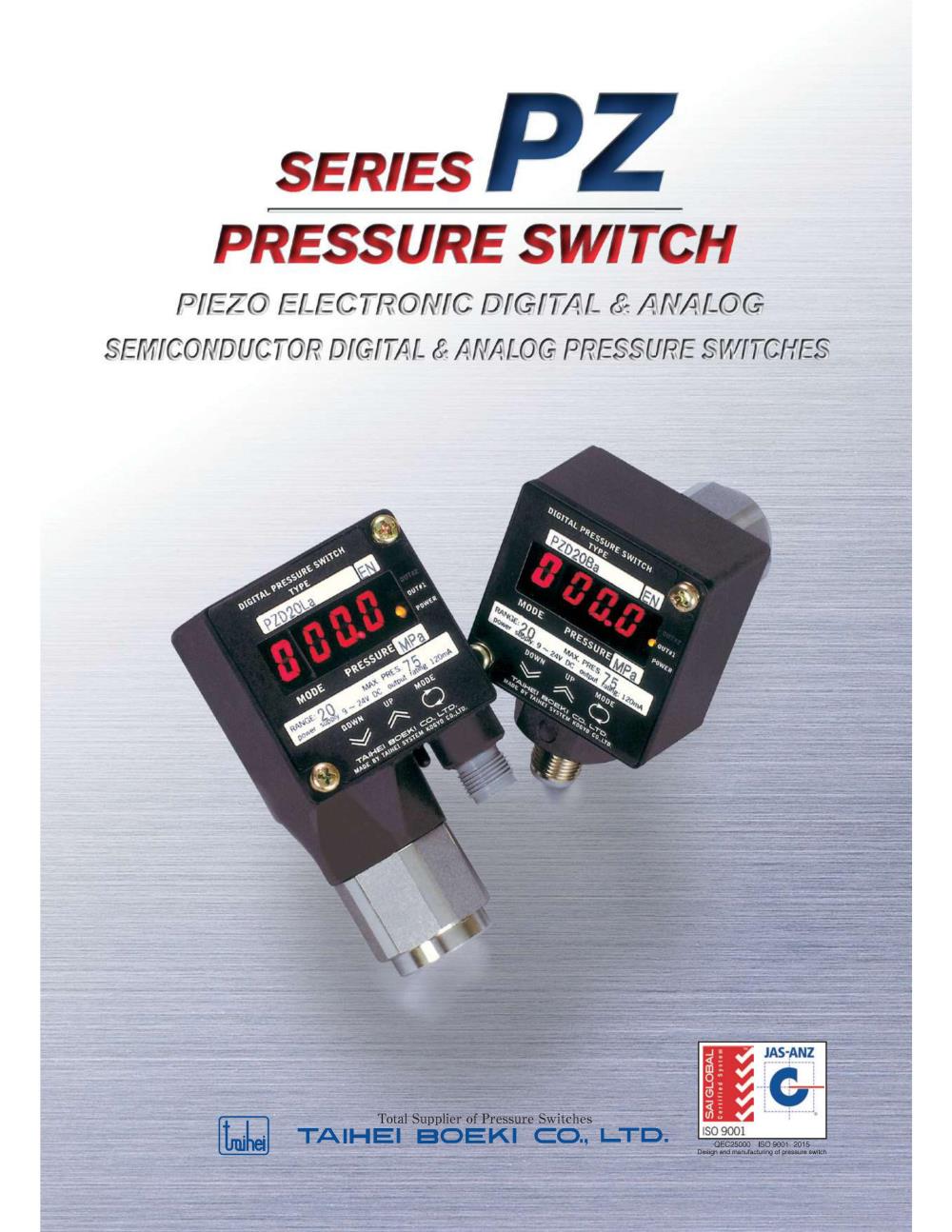 TAIHEI BOEKI Digital Pressure Switch PZD-La Series