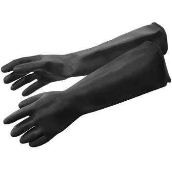 ถุงมือยาง สีดำ,ถุงมือกันสารเคมี,,Plant and Facility Equipment/Safety Equipment/Gloves & Hand Protection