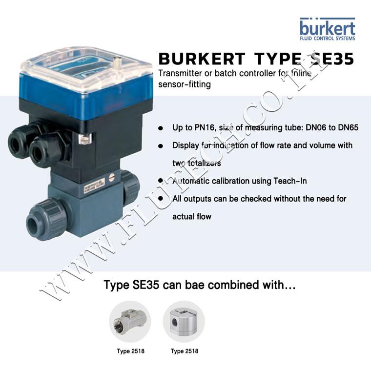BURKERT TYPE SE35,TYPE SE35, BURKERT, Transmitter,BURKERT,Pumps, Valves and Accessories/Valves/Flow Control Valves