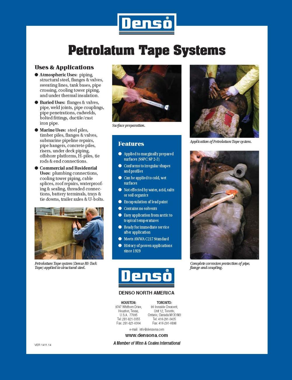 Denso Tape Petrolatum Tape Coating