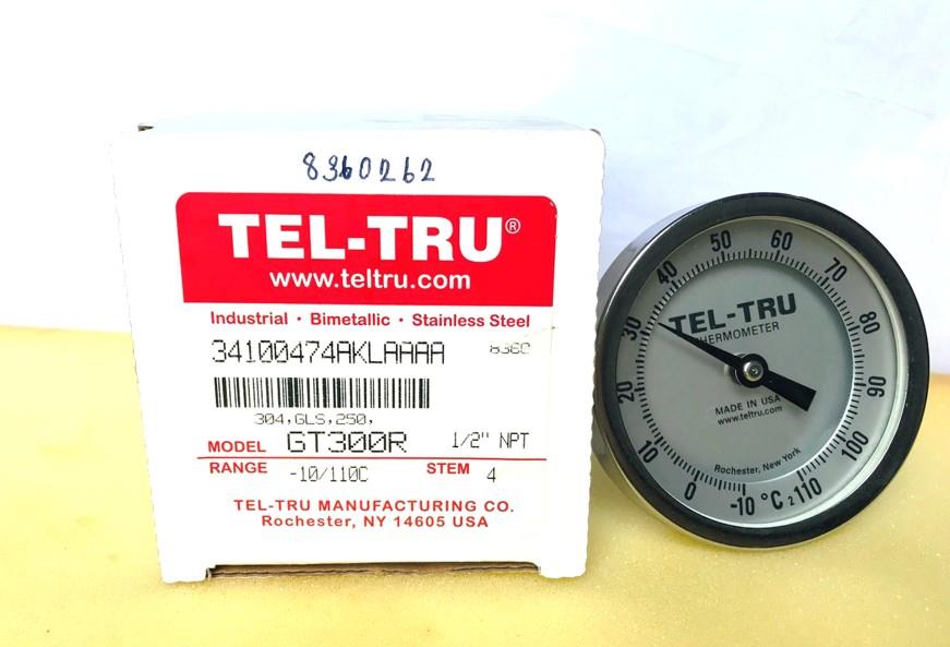 Tel-Tru Bimetal Thermometer รุ่น GT300R 3410-04-74,76,77,78, Tel-Tru, Bimetal Thermometer ,GT300R,เครื่องวัดอุณหภูมิ ,วัดอุณหภูมิอาหาร, วัดอุณหภูมิแบบเข็มพกพา, เทอร์โมมิเตอร์,Tel-Tru,Instruments and Controls/Thermometers