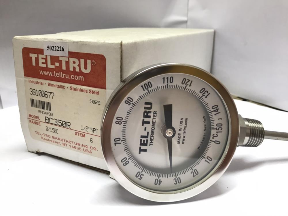 Tel-Tru Bimetal Thermometer รุ่น BC350R (3910-06-77),Tel-Tru , Bimetal Thermometer ,BC350R,เครื่องวัดอุณหภูมิ ,วัดอุณหภูมิอาหาร, วัดอุณหภูมิแบบเข็มพกพา, เทอร์โมมิเตอร์,Tel-Tru,Instruments and Controls/Thermometers