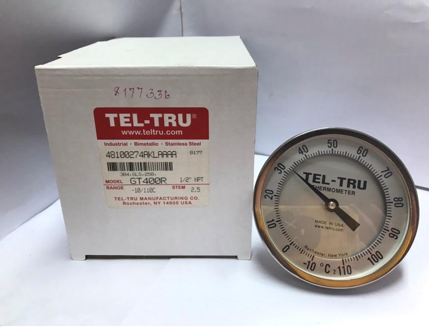 Tel-Tru Bimetal Thermometer รุ่น GT400R 4810-02-74,76,77,79, Tel-Tru , Bimetal Thermometer ,GT400R,เครื่องวัดอุณหภูมิ ,วัดอุณหภูมิอาหาร, เทอร์โมมิเตอร์,Tel-Tru,Instruments and Controls/Thermometers