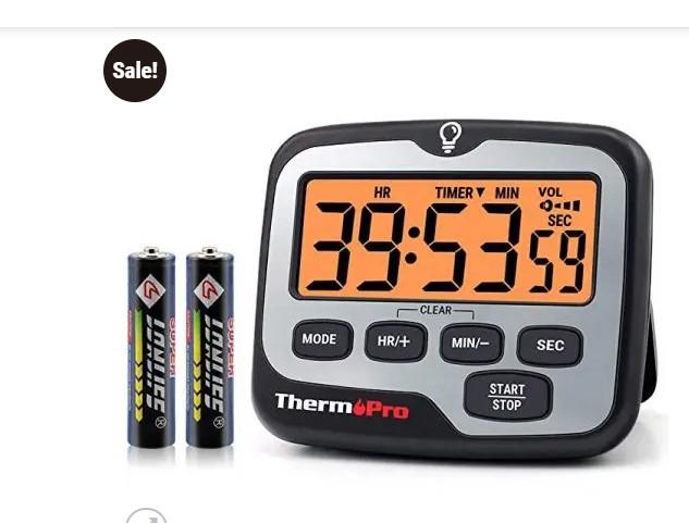 Thermopro TM01 Countdown timer นาฬิกาจับเวลา ปรับระดับเสียง เรืองแสง จับเวลาถอยหลังได้ 99 ชั่วโมง 59 นาที 59 วินาที,นาฬิกาจับเวลา, digital timer, countdown timer, stopwatch, นาฬิกาจับเวลาปรับเสียง, นาฬิกาจับเวลาถอยหลัง99ชม.,Thermopro TM01,Instruments and Controls/Timer