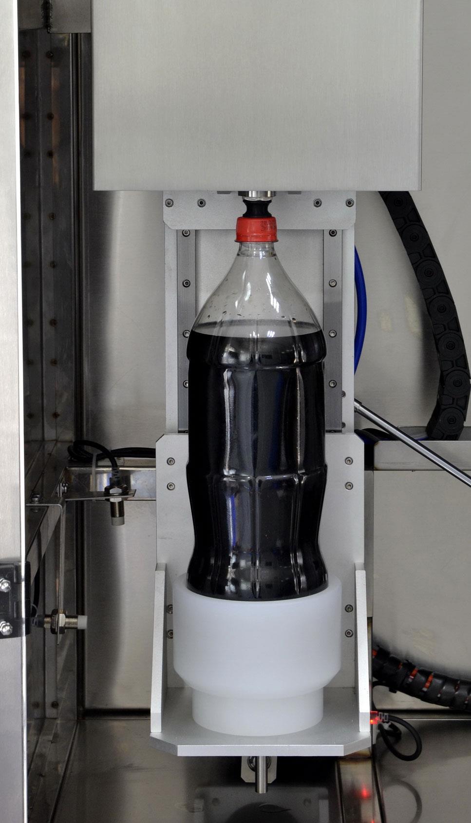 เครื่องวัดปริมาณคาร์บอนไดออกไซด์ในเครื่องดื่มบรรจุ ขวดแก้ว / PET และกระป๋อง อัตโนมัติ