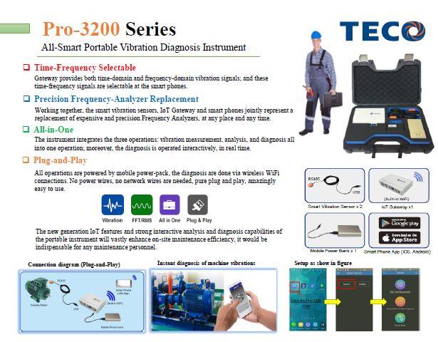 TECO VIBRATION ,VIBRATION PR-3200 เครื่องมือวัดความสั่นสะเทือนมอเตอร์ TECO ,TECO,Machinery and Process Equipment/Equipment and Supplies/Vibration Control