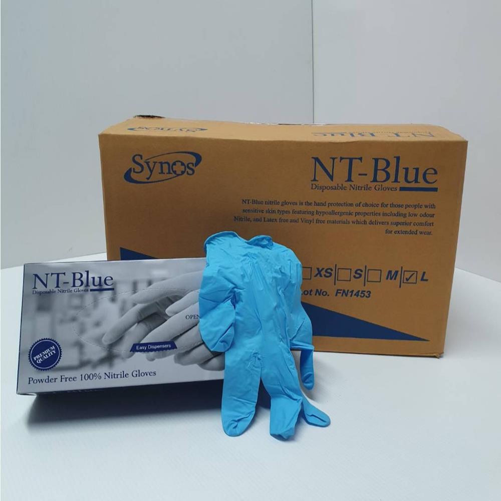 ถุงมือไนไตรสีฟ้า,ถุงมือไนไตรสีฟ้า,NT BLUE,Plant and Facility Equipment/Safety Equipment/Gloves & Hand Protection