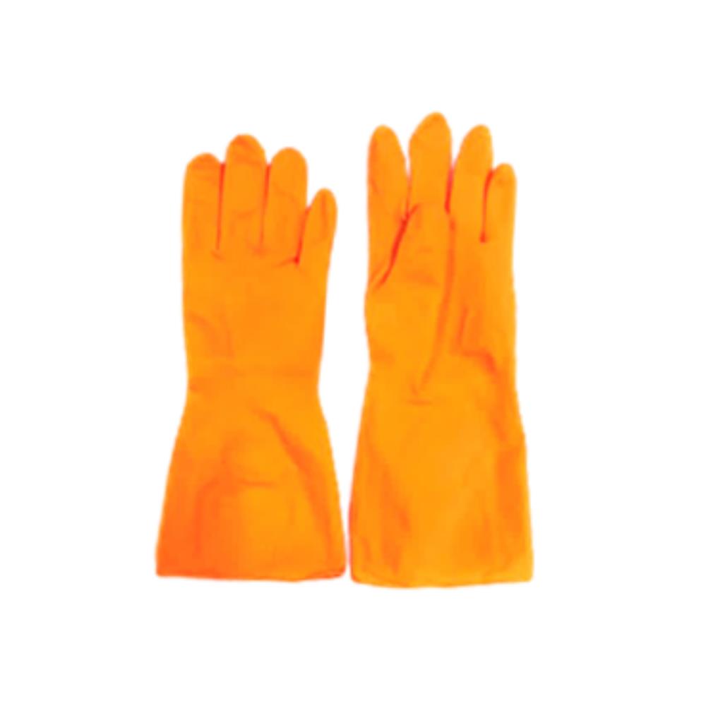 ถุงมือยาง สีส้ม,ถุงมือยางสีส้ม, ถุงมือแม่บ้าน,,Plant and Facility Equipment/Safety Equipment/Gloves & Hand Protection