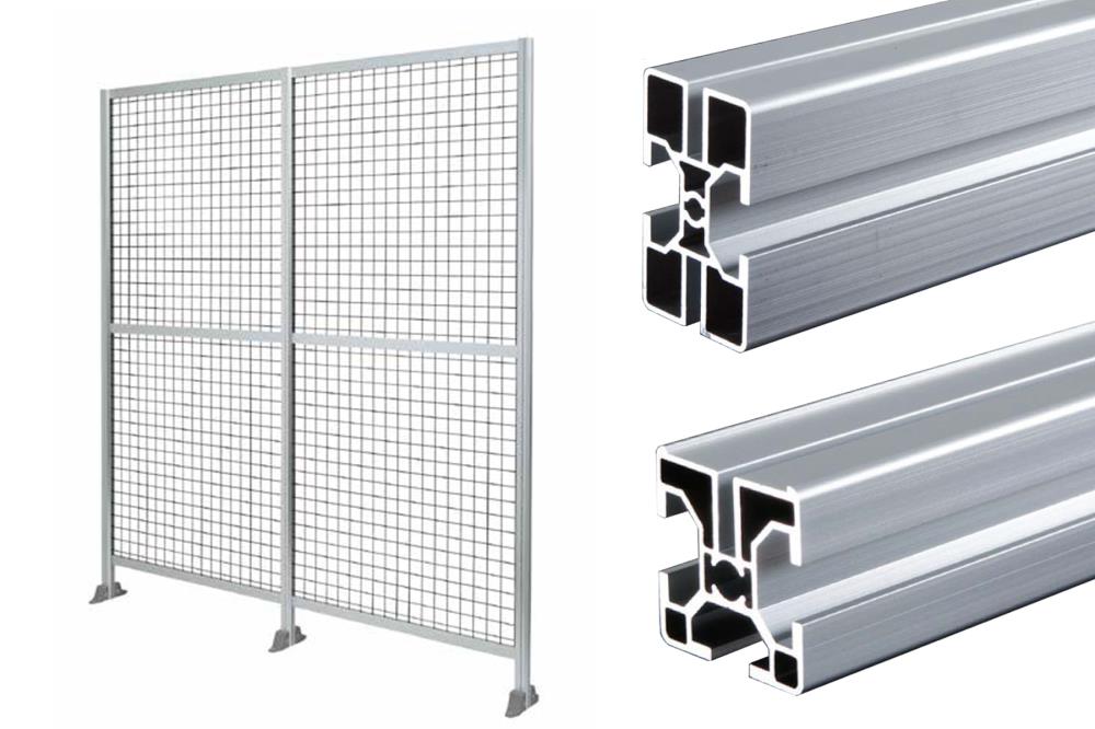 อลูมิเนียมโปรไฟล์สำหรับรั้วนิรภัย Safety Fence,อลูมิเนียม ,SUS,Metals and Metal Products/Aluminum