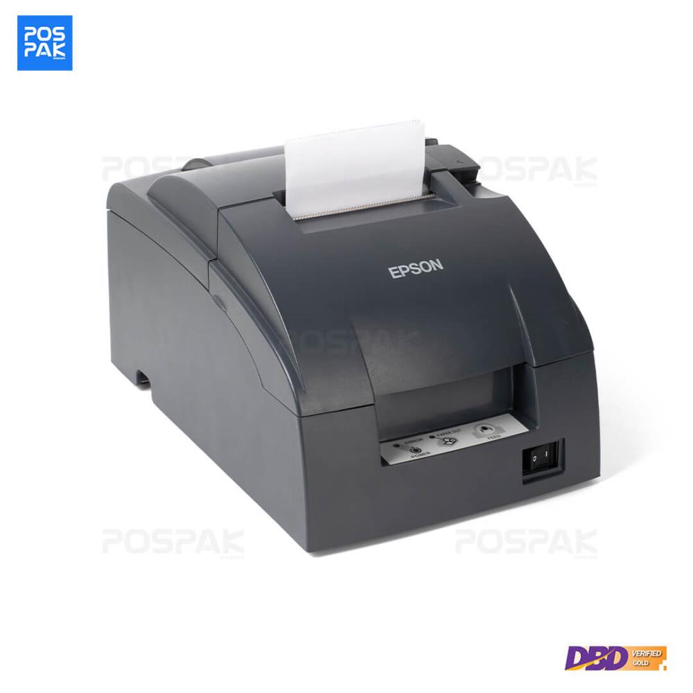 EPSON TM-U220B(USB) Dot Matrix Printer เครื่องพิมพ์ใบเสร็จแบบหัวเข็ม (ตัดกระดาษอัตโนมัติ ไม่ม้วนเก็บสำเนา)