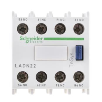Schneider, LADN22, Electric TeSys Auxiliary Contact Block - 2NO/2NC, 4 Contact, Front Mount,ชไนเดอร์อิเล็คทริค, Electric TeSys Auxiliary Contact Block , relay, รีเลย์, Schneider, LADN22,Schneider,Electrical and Power Generation/Electrical Components/Relay