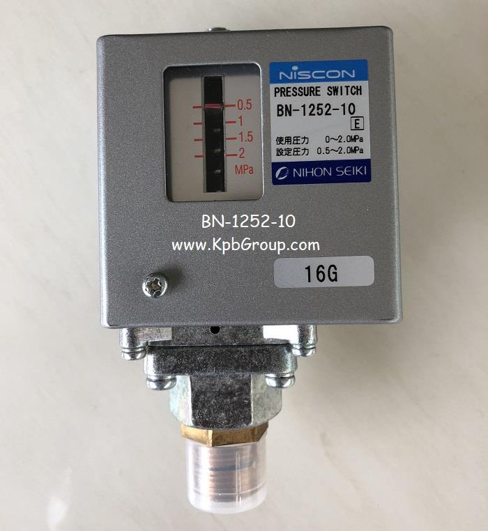 NIHON SEIKI Pressure Switch BN-1252-10,BN-1252-10, NISCON, NIHON SEIKI, Pressure Switch,NISCON,Instruments and Controls/Switches