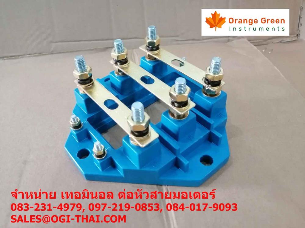 เทอมินอลต่อหัวสายมอเตอร์  (TERMINAL BLOCK),เทอมินอลขั้วต่อสายมอเตอร์, เทอร์มินอลสีฟ้า, เทอร์มินอลสีน้ำเงิน ,,Electrical and Power Generation/Electrical Components/Insulator