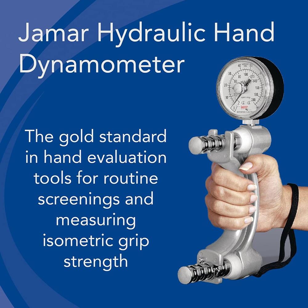 JAMAR HYDRAULIC HAND DYNAMOMETER - 200LB เครื่องวัดแรงบีบมือ แบบอนาล็อค,เครื่องวัดแรงบีบมือ, handgrip, hand dynamometer, เครื่องวัดสมรถนร่างกาย, เครื่องวัดความแข็งแรงร่างกาย,เครื่องวัดกายภาพบำบัด,JAMAR HYDRAULIC HAND DYNAMOMETER,Tool and Tooling/Other Tools