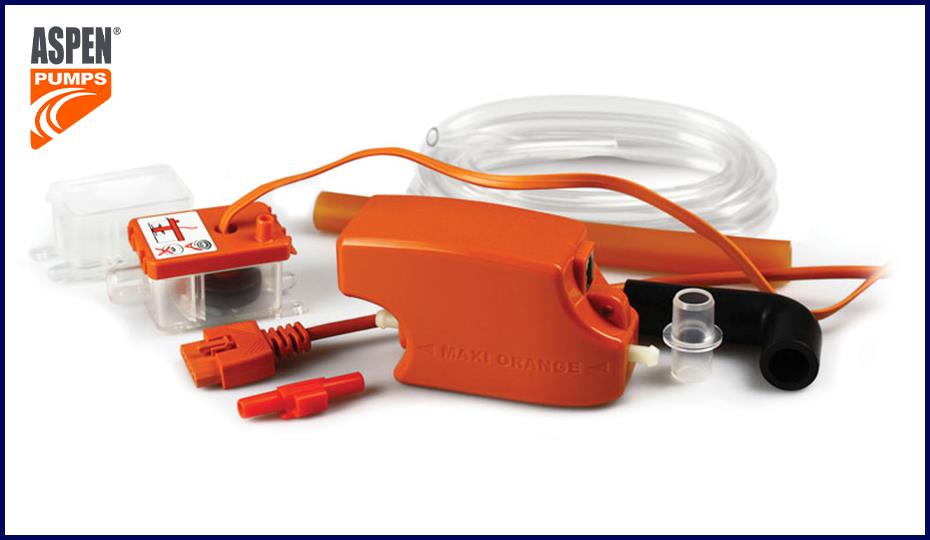 Maxi Orange : ปั๊มเดรนน้ำทิ้ง กาลักน้ำแอร์ ปั๊มน้ำทิ้งจากระบบทำความเย็น (Condensate Drain Pump)