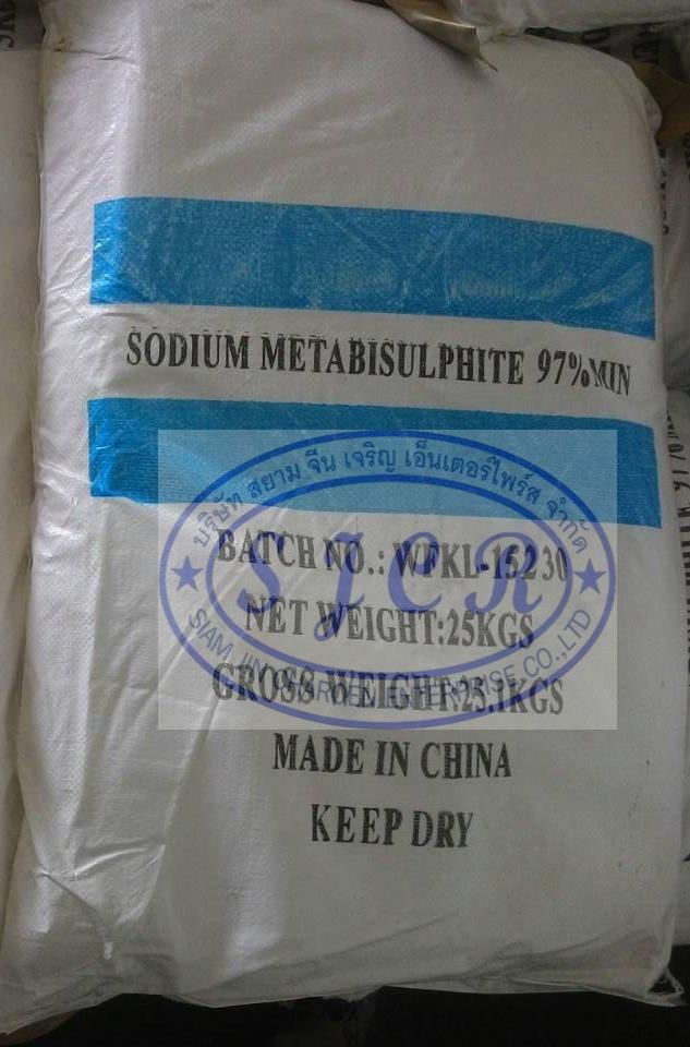Sodium Metabisulphite โซเดียมเมตาไบซัลไฟต์,Sodium Metabisulphite ,,Chemicals/Sodium/Sodium