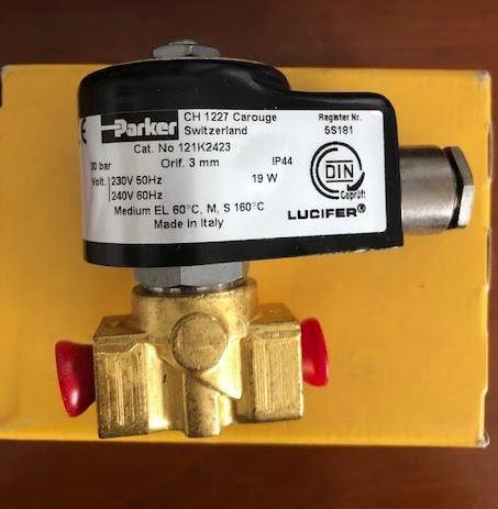 Parker-Lucifer oil valve 121K2423 19W 230/240 V 50/60 Hz Weishaupt RMS 7-11,Lucifer 121K2423,Parker-Lucifer,Pumps, Valves and Accessories/Valves/Fuel & Gas Valves