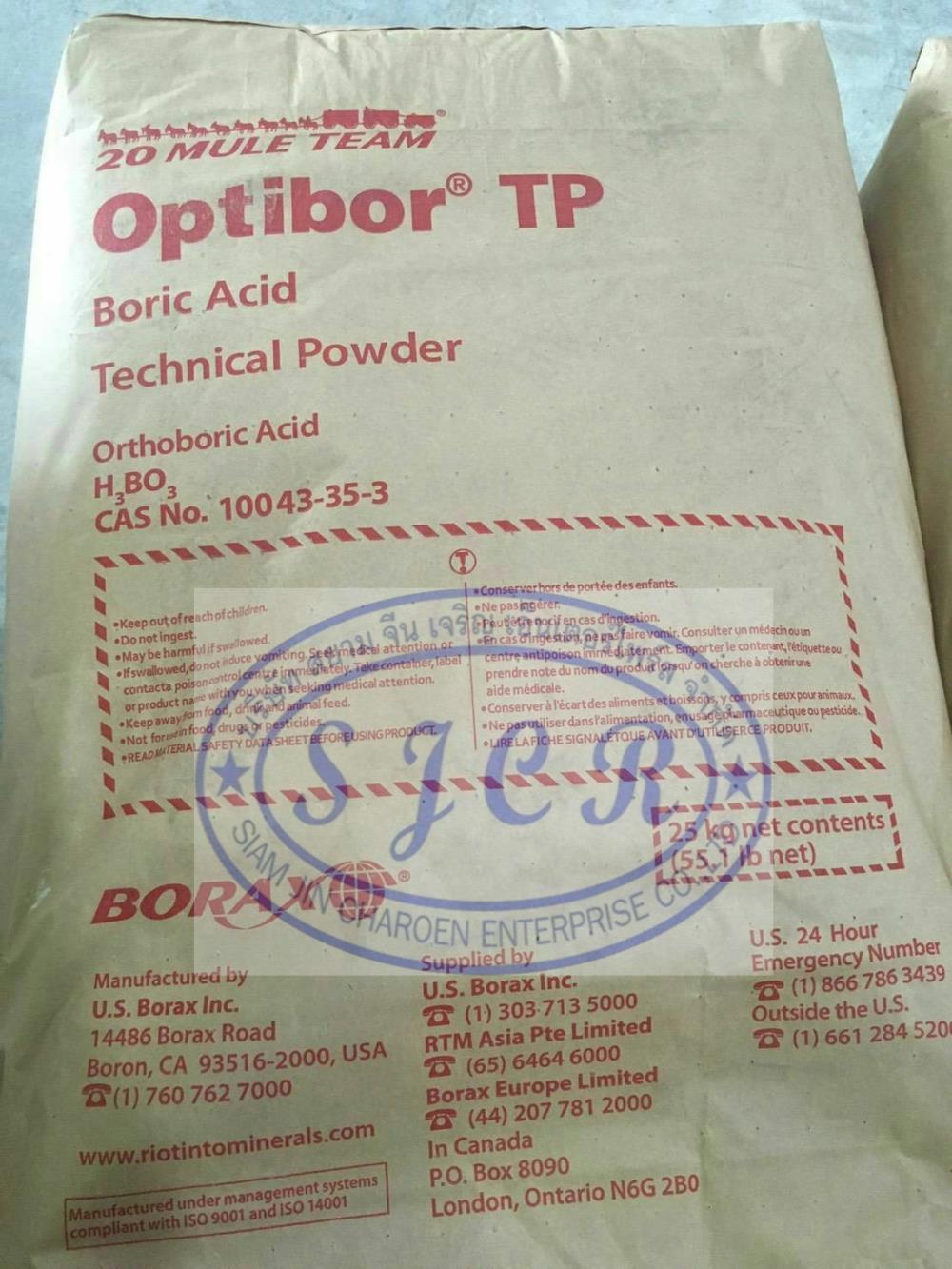 บอริก แอซิด พาวเดอร์ ตราม้า USA.,กรดบอริก,Optibor TP,Chemicals/Acids/Boric Acid
