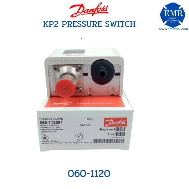DANFOSS KP2 Low Pressure Control Auto-Reset 060-1120,KP2,DANFOSS  แดนฟอร์ส,Instruments and Controls/Switches