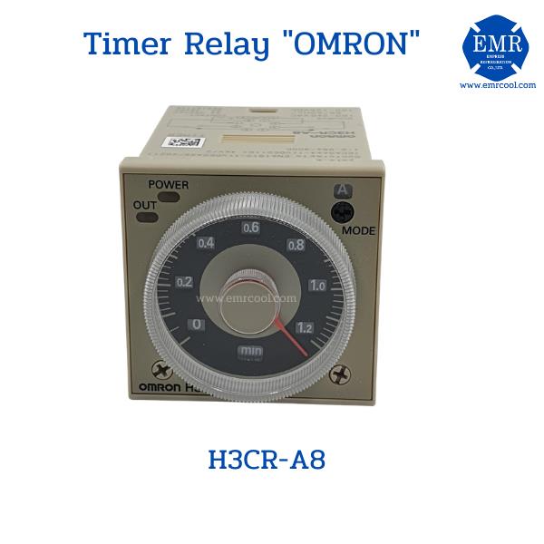 Timer"OMRON"Model:H3CR-A8-3min.<48x48x81.6mm.>220 ใช้กับ socket PF083A-E   
