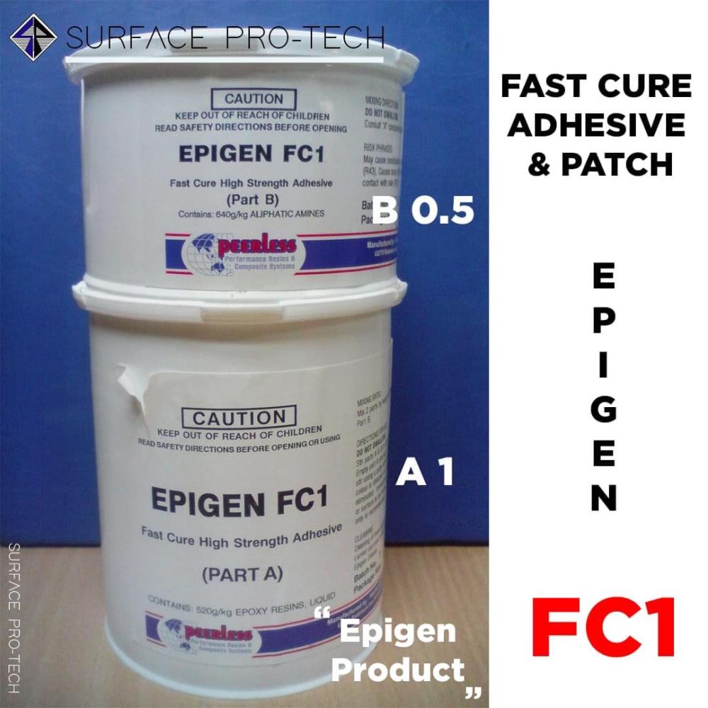  Epigen FC1 Fast Cure Adhesive & Patch  กาวอีพ๊อกซี่ (A+B) ยึดติดวัสดุได้ทุกชนิด-แห้งเร็ว อีพ็อกซี่ปรับซ่อมพื้นผิวโลหะ ,กาวอีพ็อกซี่แห้งเร็ว อีพ็อกซี่เคลือบหรือเชื่อมซ่อมกรณีฉุกเฉิน กาวอีพ็อกซี่ติดกระเบื้องเซรามิคแห้งเร็ว อีพ็อกซี่ปรับซ่อมพื้นผิวโลหะ ,อีพีเจ้น / Epigen,Chemicals/Coatings and Finishes/Coatings
