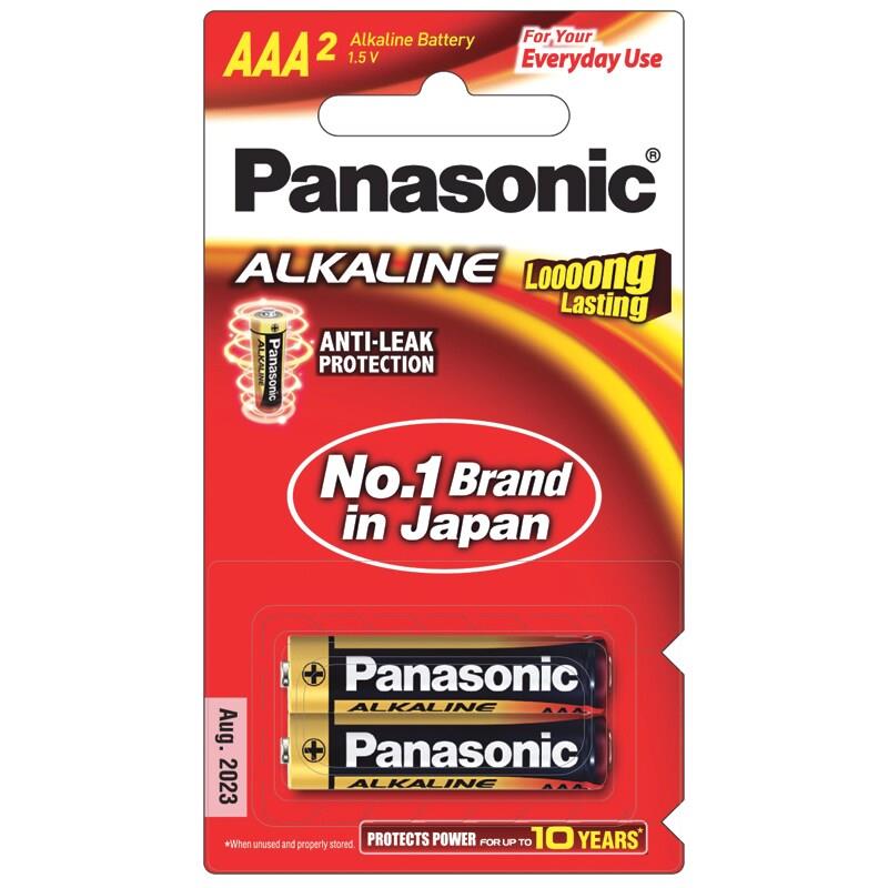 ถ่านอัลคาไลน์ AAA (แพ็ค2ก้อน) Panasonic LR03T/2B