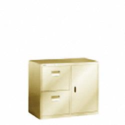 drawer filing cabinet with 2 drawers & 1 swing door 900w x 450d x 750h mm.