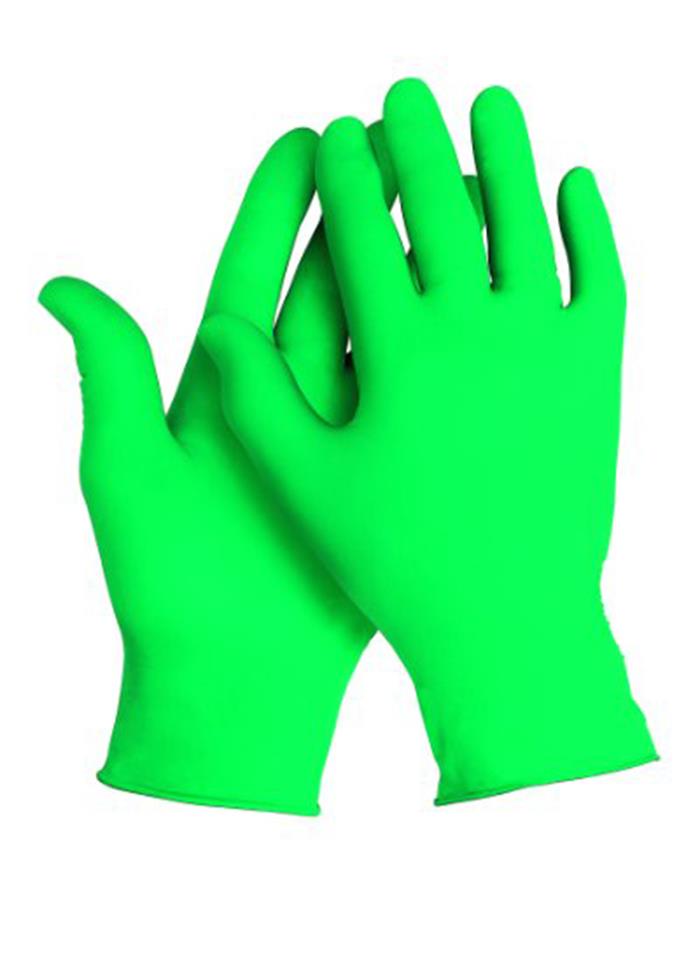 KLEENGUARD ,ถุงมือผ้าไนล่อนเคลือบไนไตร,atlamtic Green Nilrile Gloves ,Plant and Facility Equipment/Safety Equipment/Gloves & Hand Protection