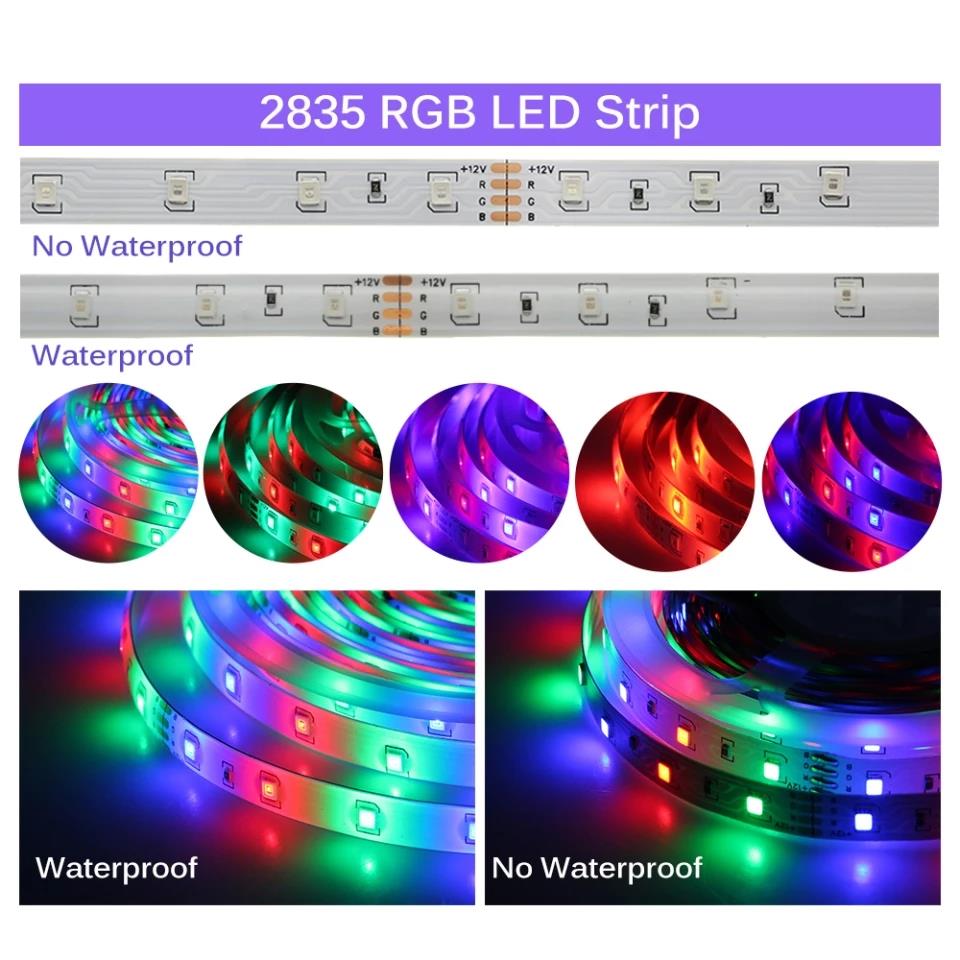 RGB LED Strip Light 5050 2835 LED Light Strip 5M 10M 15M 20M 12V RGB LED ชุด
