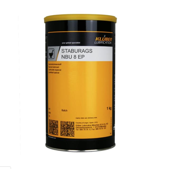 Kluber STABURAGS NBU 8 EP Rolling bearing high-pressure grease 1kg,Kluber STABURAGS NBU 8 EP,Kluber,Hardware and Consumable/Industrial Oil and Lube