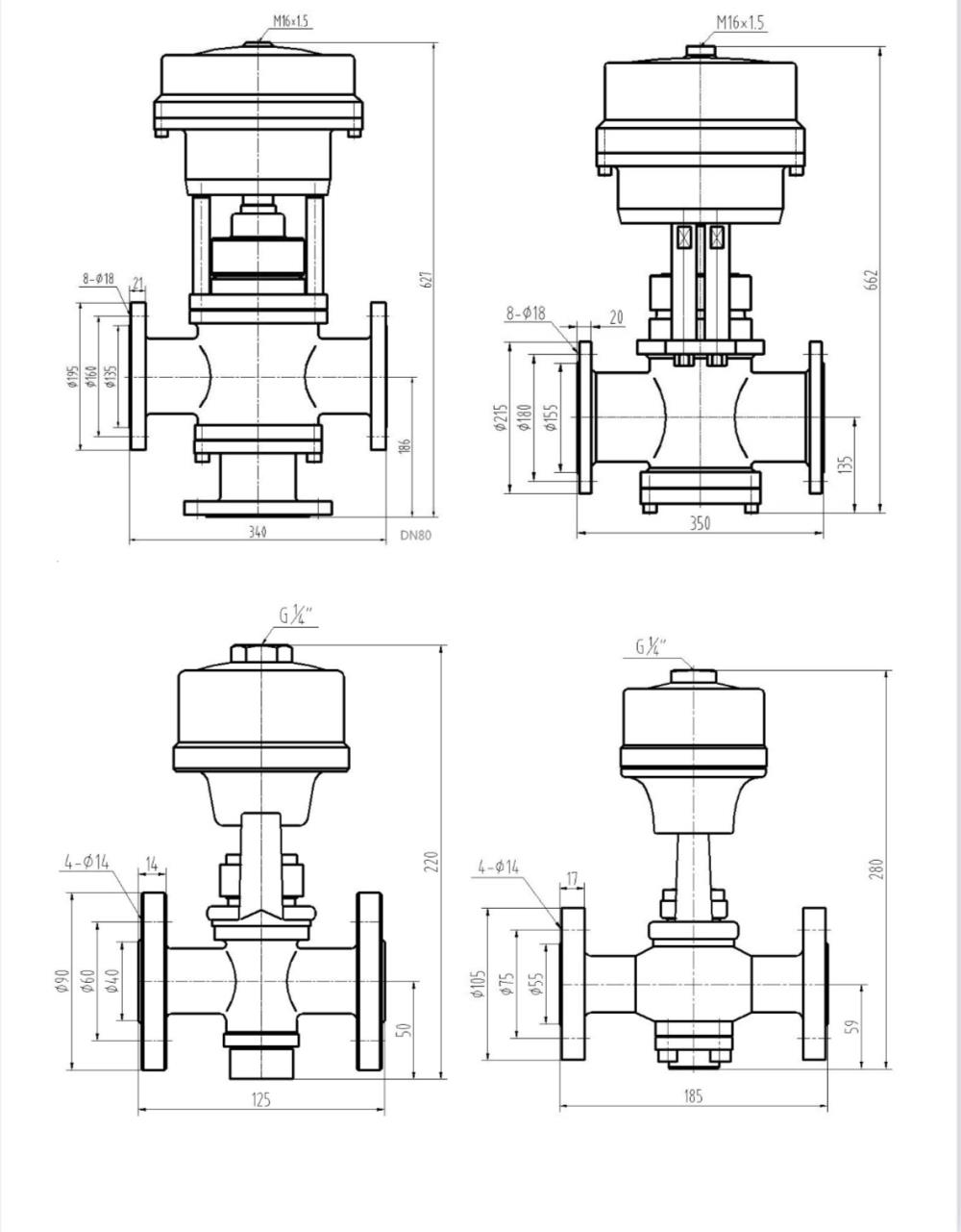 Two position block valve