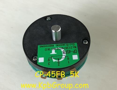 MIDORI Potentiometer CP-45FB, 5K,CP-45FB, MIDORI, Green Pot, Potentiometer,MIDORI,Instruments and Controls/Potentiometers
