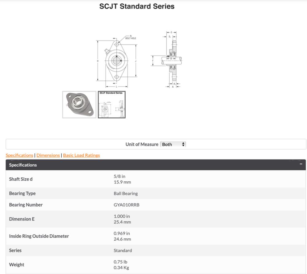 SCJT 5/8 Fafnir Two-Bolt Flanged Units Setscrew Locking 