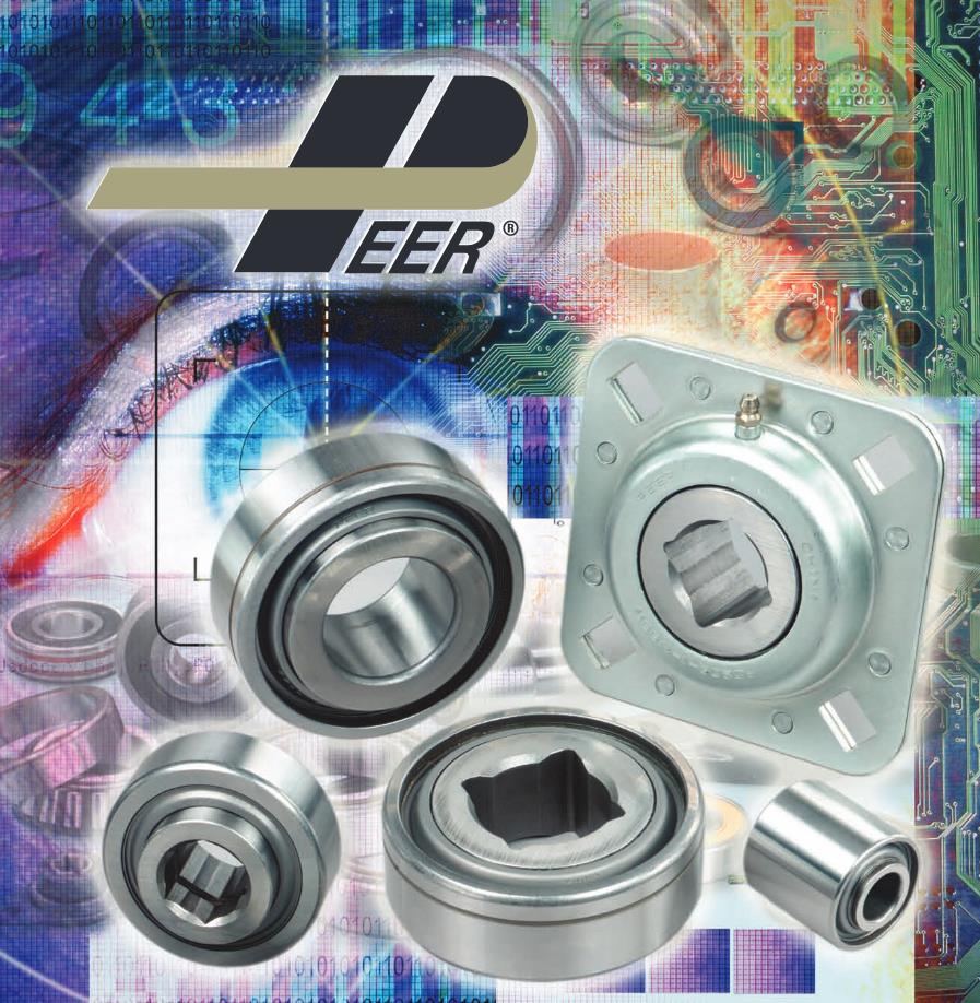 PEER Bearing 203KRR5 Radial/Deep Groove Ball Bearing - Round Bore, 0.5150 in ID, 40 mm OD, 0.7200 in Width, One land riding Nitrile "Buna N" rubber lip, both sides.