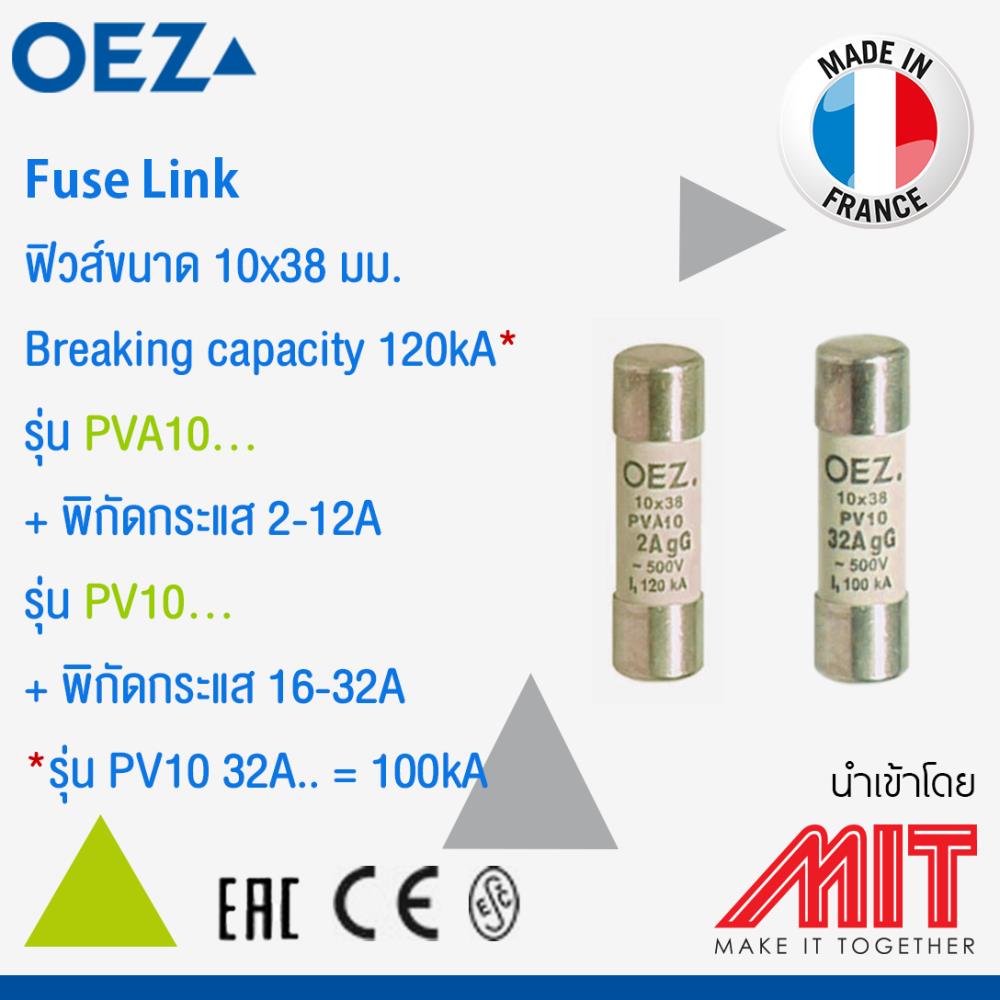 Cylindrical Fuse,ฟิวส์,OEZ,Electrical and Power Generation/Electrical Components/Fuse