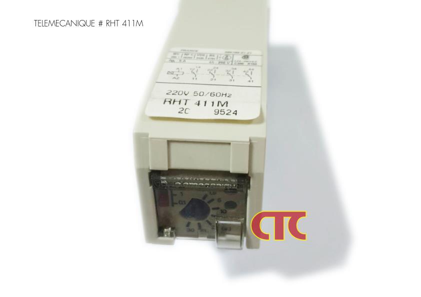 Timing Relay Tele RHT411M 220VAC,RELAY,TELEMECANIQUE,TIMING,RHT411M,TELEMECANIQUE,Electrical and Power Generation/Electrical Components/Relay
