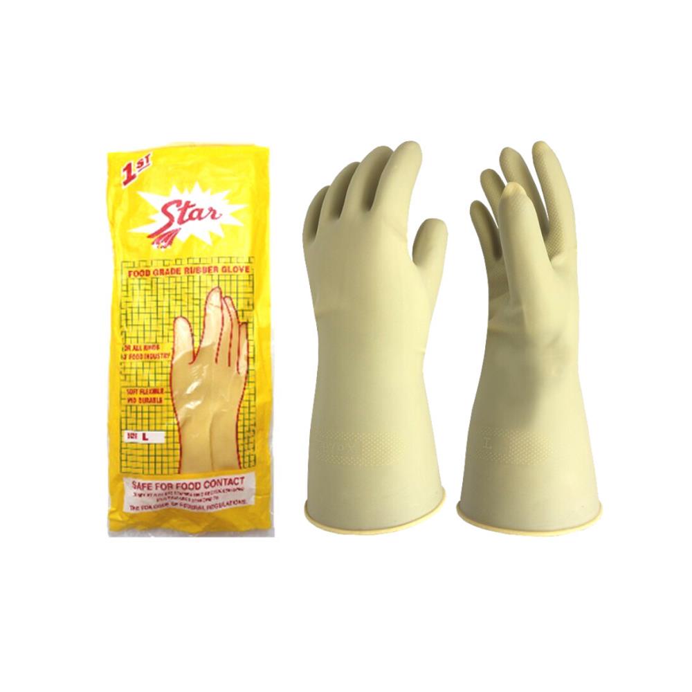 ถุงมือยางสีขาว,ถุงมือยางสีขาว. ถุงมือยางลาเท็กซ์, ถุงมือแม่บ้าน,Star,Plant and Facility Equipment/Safety Equipment/Gloves & Hand Protection